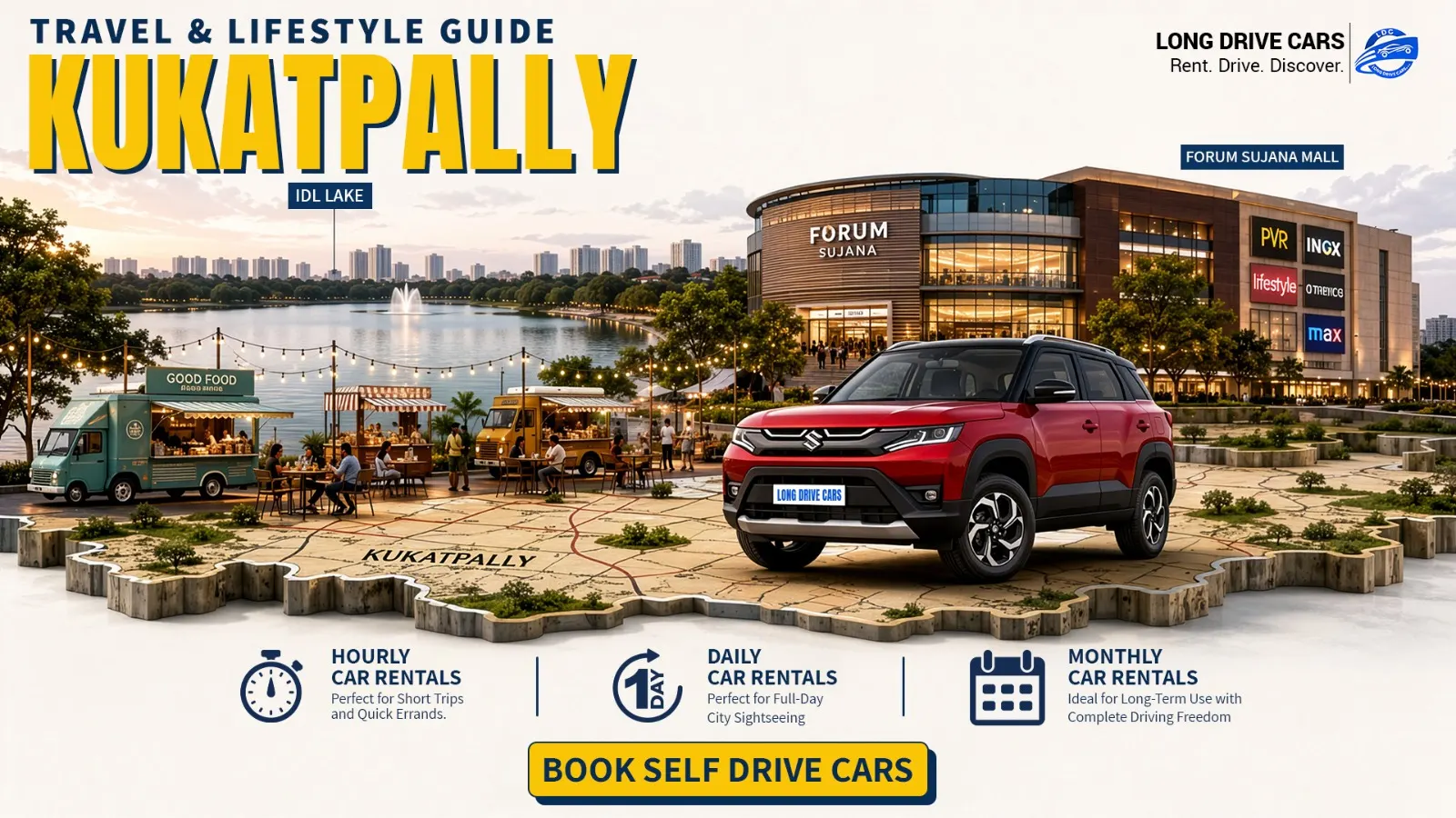 Self drive car rentals in Kukatpally Hyderabad cover guide